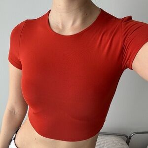 Aritzia Contour Crew Cropped T-Shirt - XS